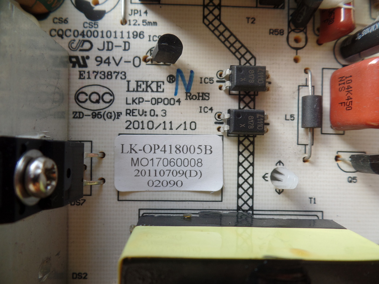 LK-OP418005B, LKP-0P004 Westinghouse Power Supply Unit