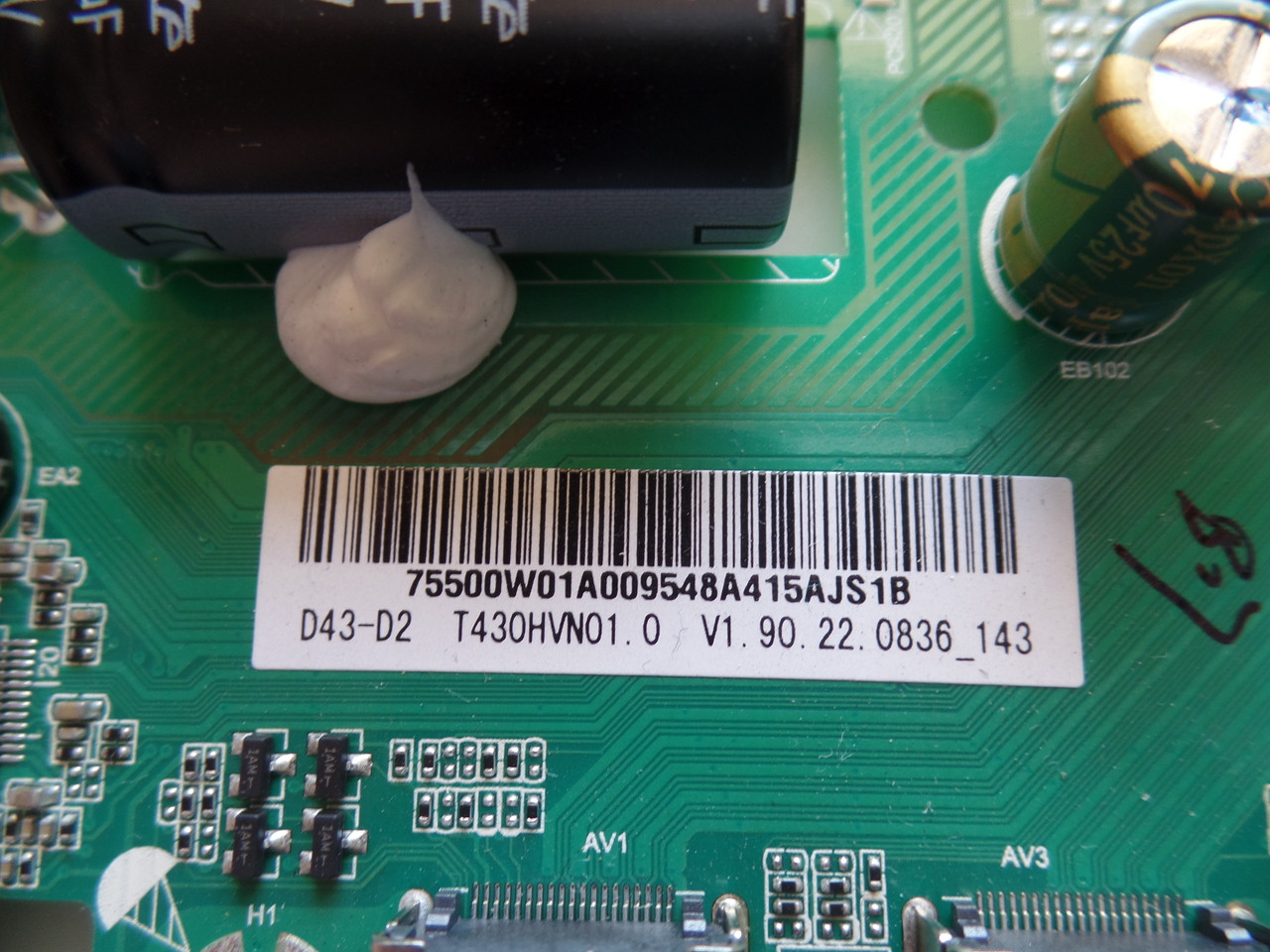 Main Board/Power Supply for Vizio D43-D2 Serial LWZJULAS