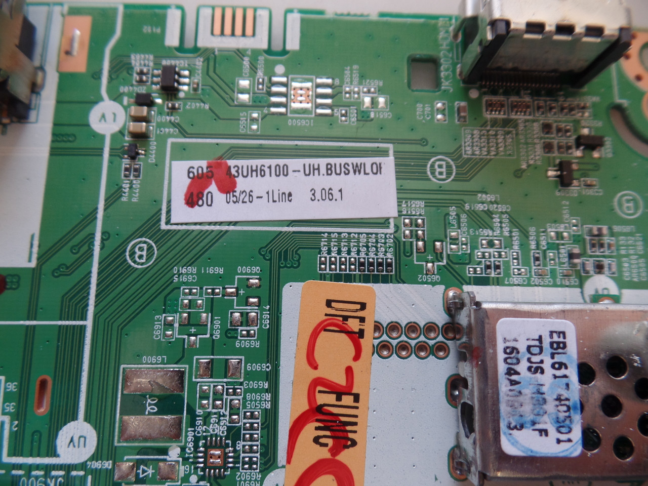 EBT64256002 LG Main Board for 43UH6100-UH. BUSWLOR