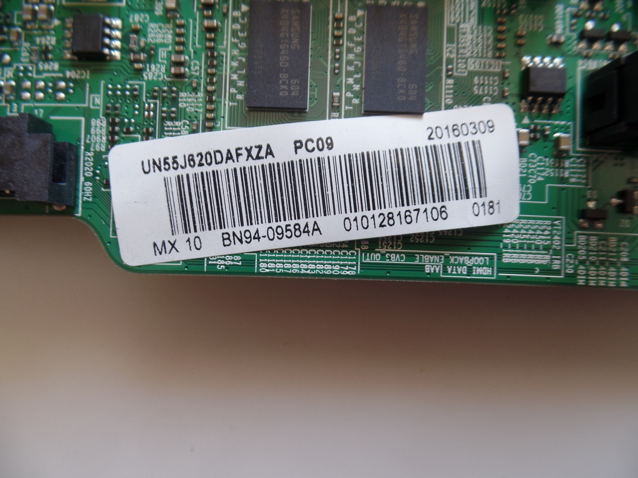 BN94-09584A Samsung Main Board for UN55J620DAFXZA (Version US02)