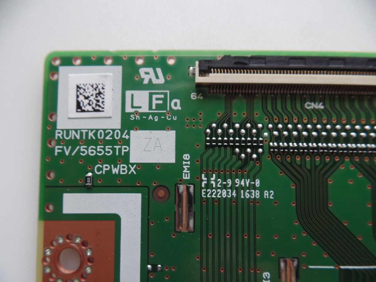 RUNTK5655TPZA LG T-Con Board