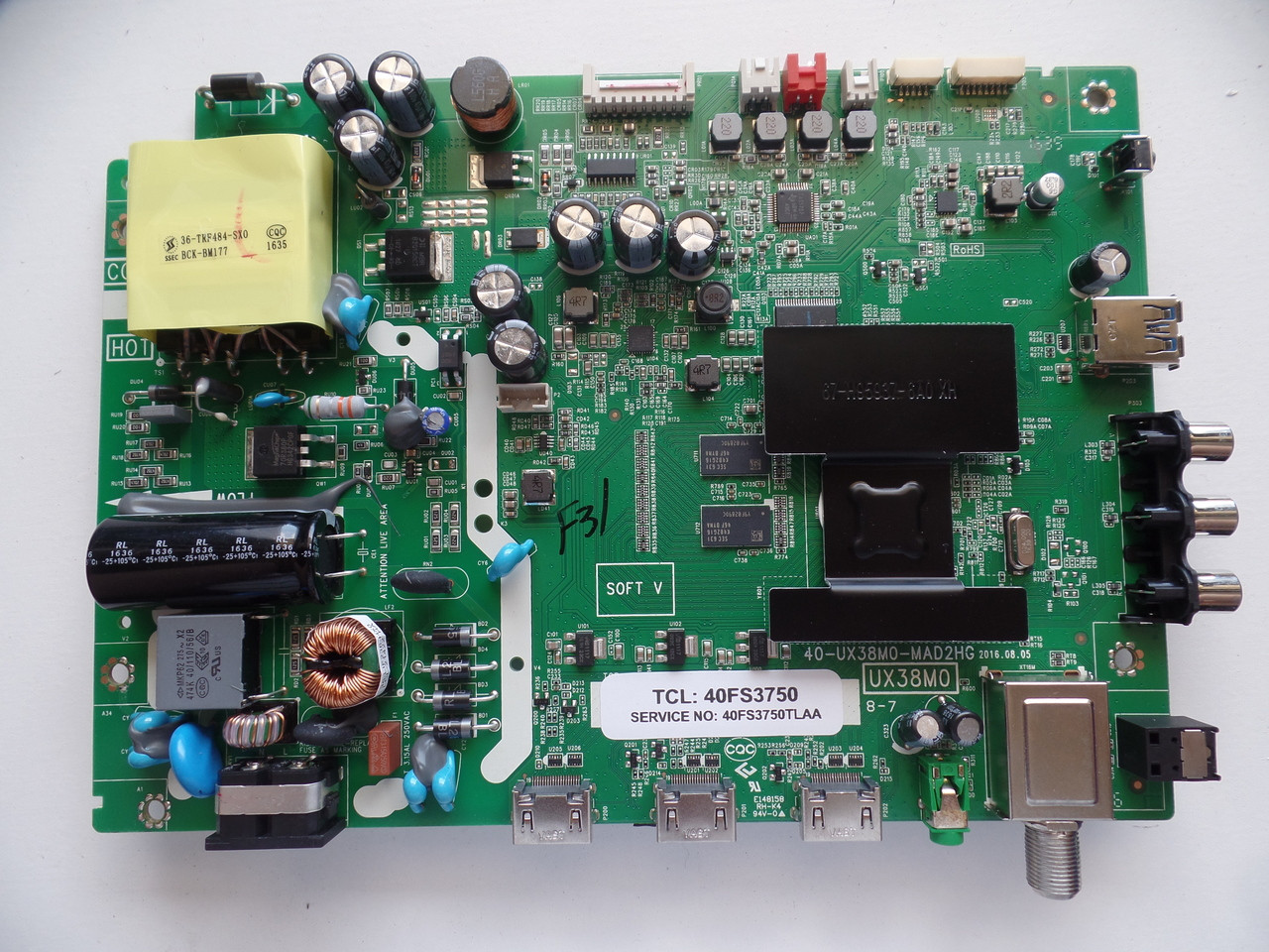 40FS3750TLAA Main Board/Power Supply TCL For 40FS3750 