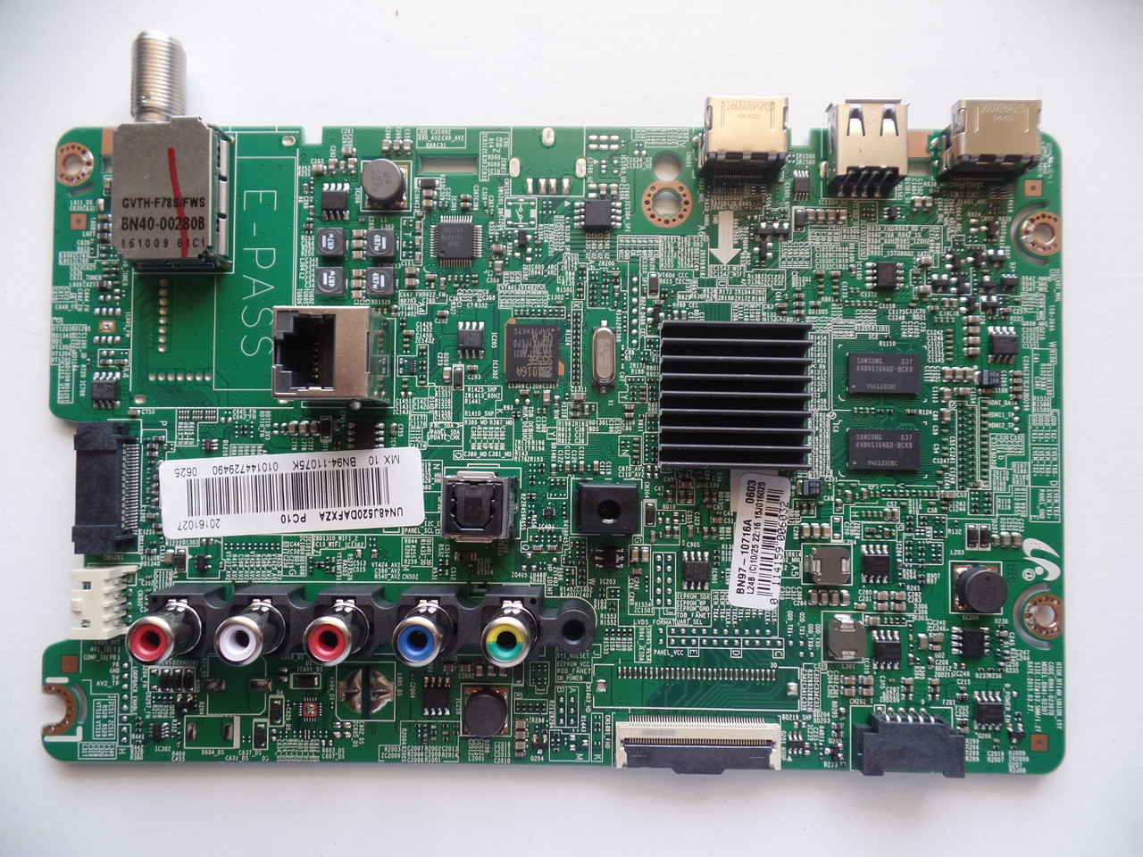 BN94-11075K Main Board for Samsung UN48J520DAFXZA (Version ED04)