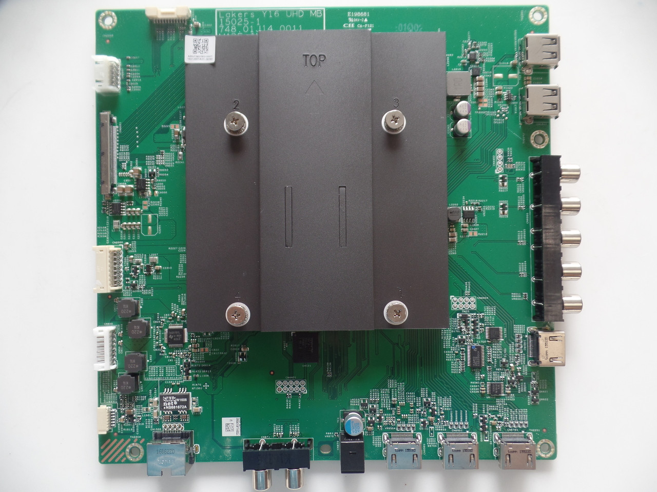 791.01J10.0002 Vizio Main Board for E55U-D2 LED TV Serial No LWZ2TYBS / LWZ2TYAS 