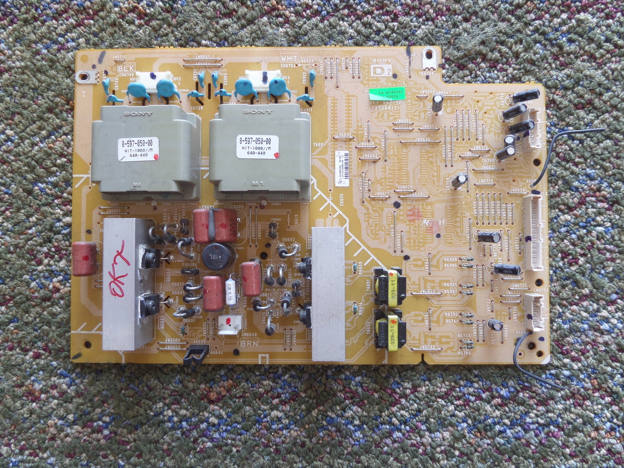 A-1196-378-C  D2 Board for Sony KDL-46XBR2