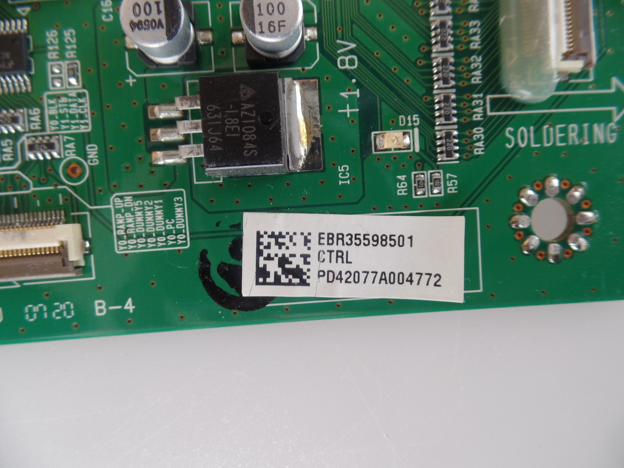 EBR35598501,6870QCH007B LG Main Logic CTRL Board