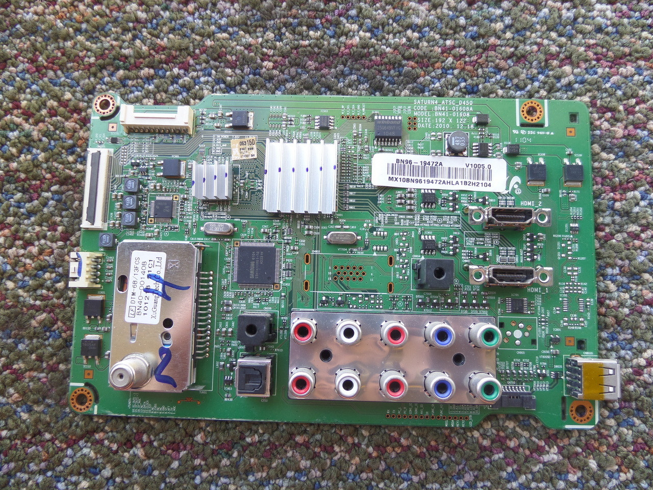 BN96-19472A Samsung Main Board for PN51D440A5DXZA