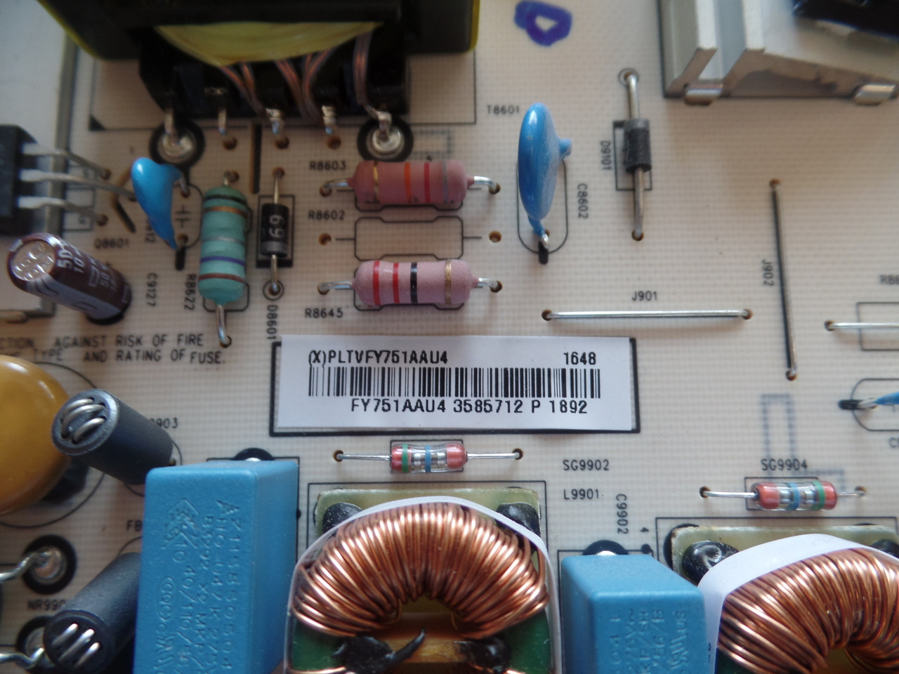 PLTVFY751AAU4 Sharp Power Supply for LC-50LB481U