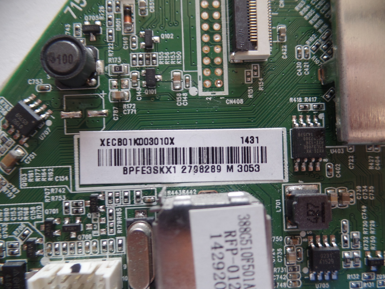 756TXECB01K003 Insignia Main Board for NS40D510NA15 TVPARTSBAY