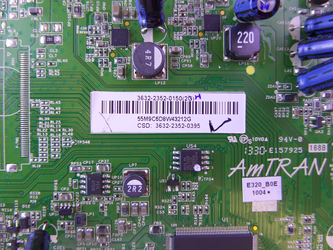 3632-2352-0150, 0171-2271-5152 Vizio Main Board for E320-B0E