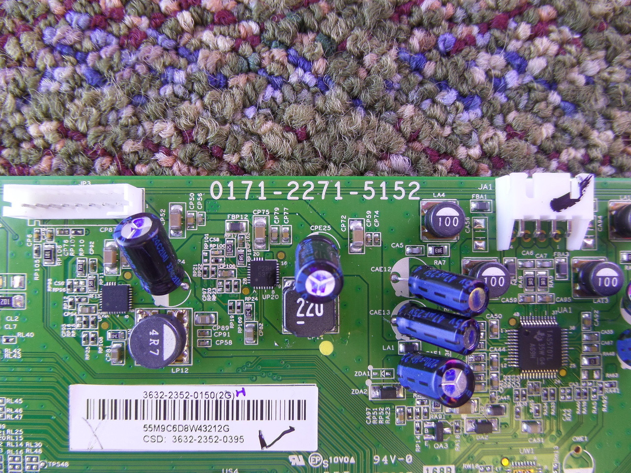 3632-2352-0150, 0171-2271-5152 Vizio Main Board for E320-B0E