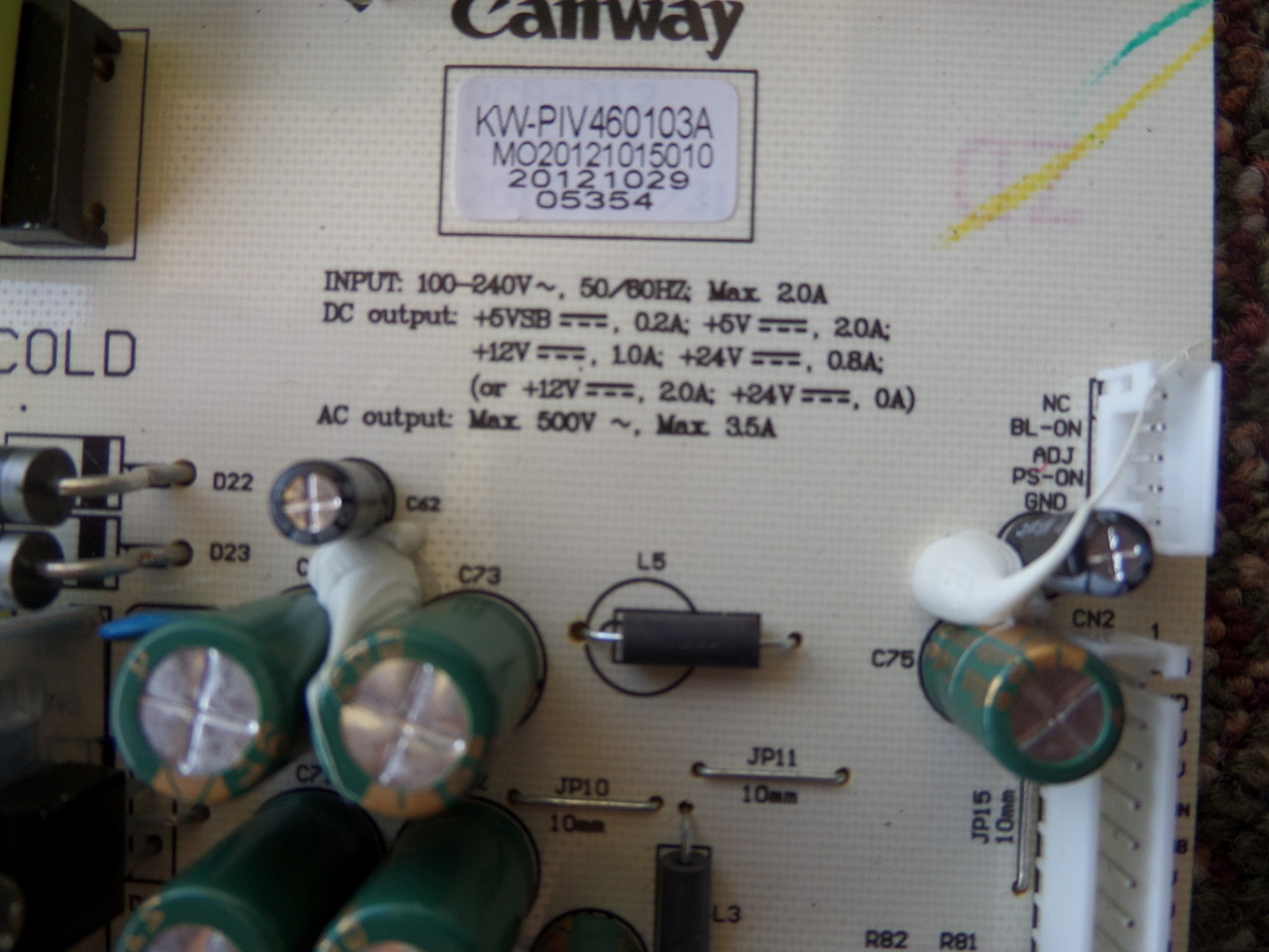 KW-PIV460103A Sceptre Power Supply Unit