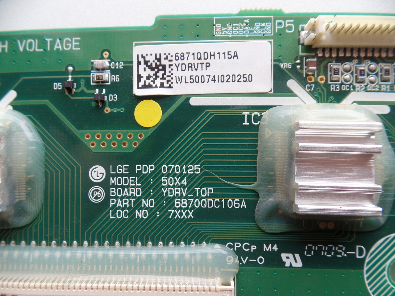 6871QDH115A, 6870QDC006A, 6870QDC106A LG YDRVTP