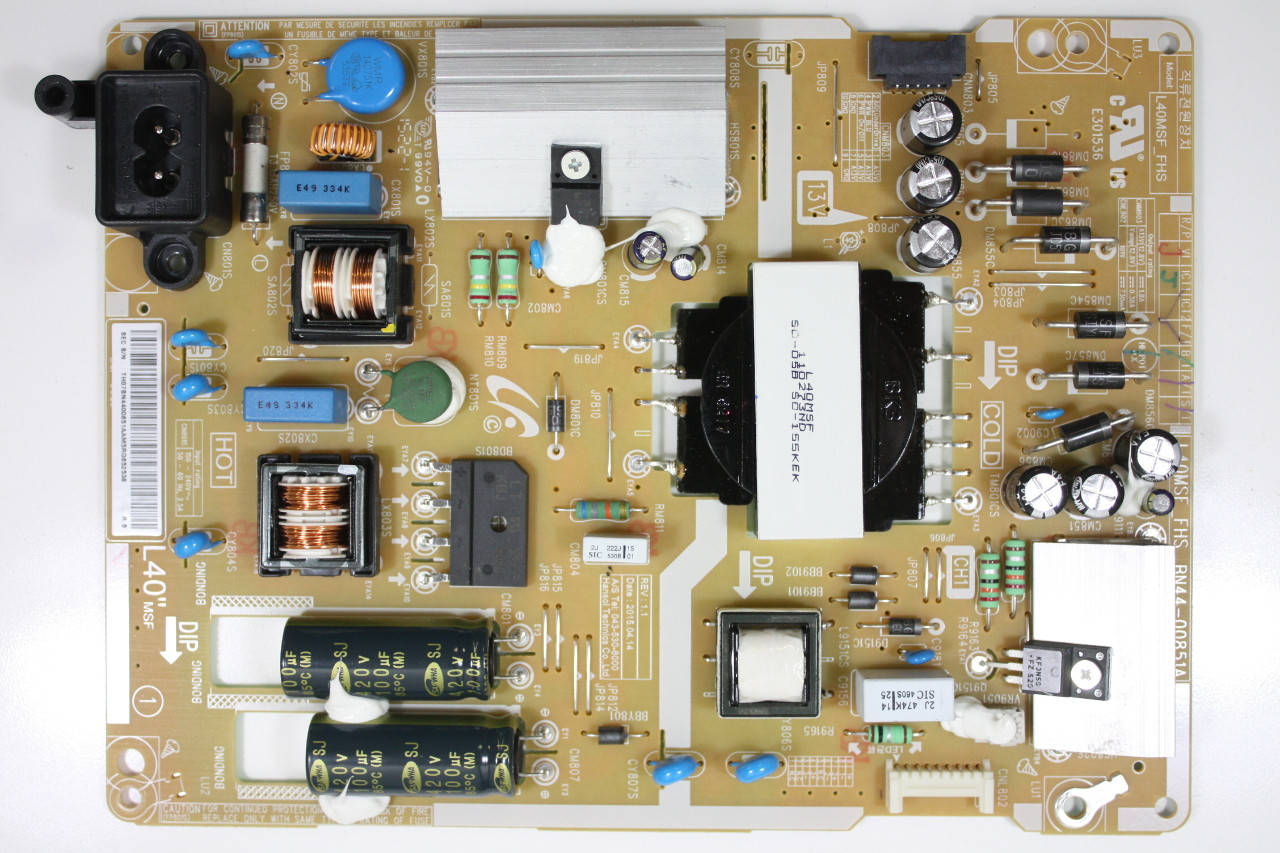 BN44-00851A, L40MSF_FHS Samsung Power Supply