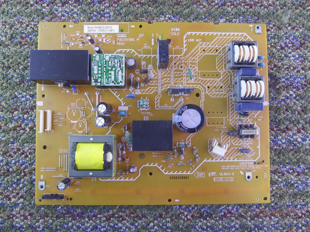 N0AB3GJ00012, PSC10199C Panasonic Power Supply Unit