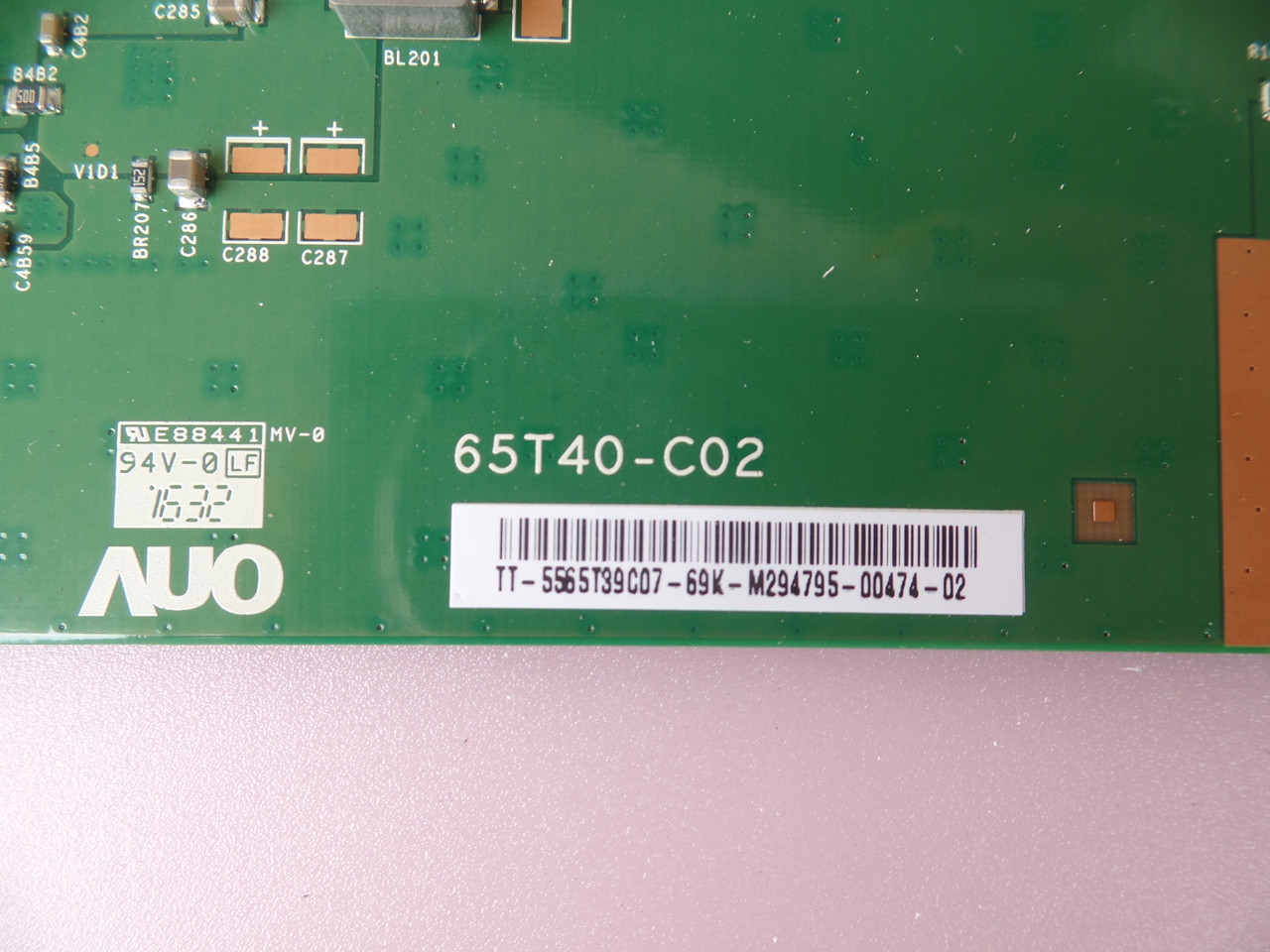 55.65T39.C07, 5565T39C07, 65T40-C02 Vizio T-Con for P65-C1 Serial LTMATLCS