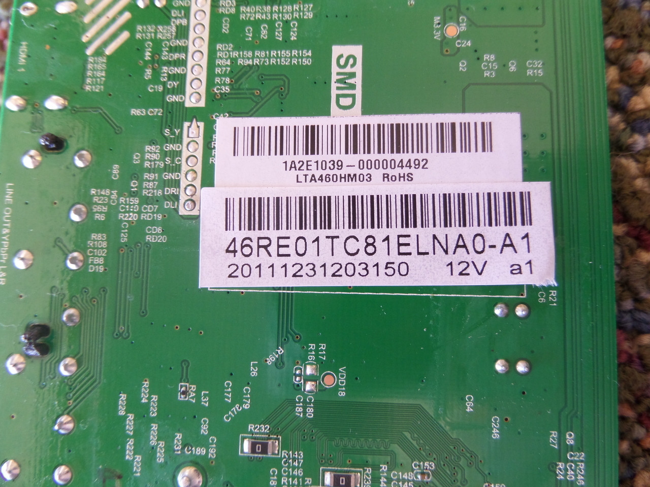 50RE01TC81ELNA0-A1, T.RSC8.1E 11481 RCA Main Board for 50LB45RQ