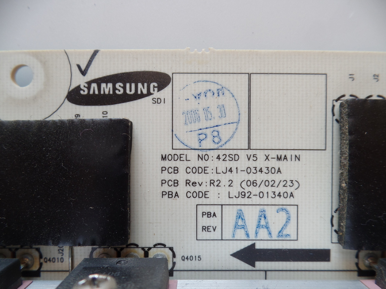 BN96-03101A, LJ92-01340A Samsung X-Main Board