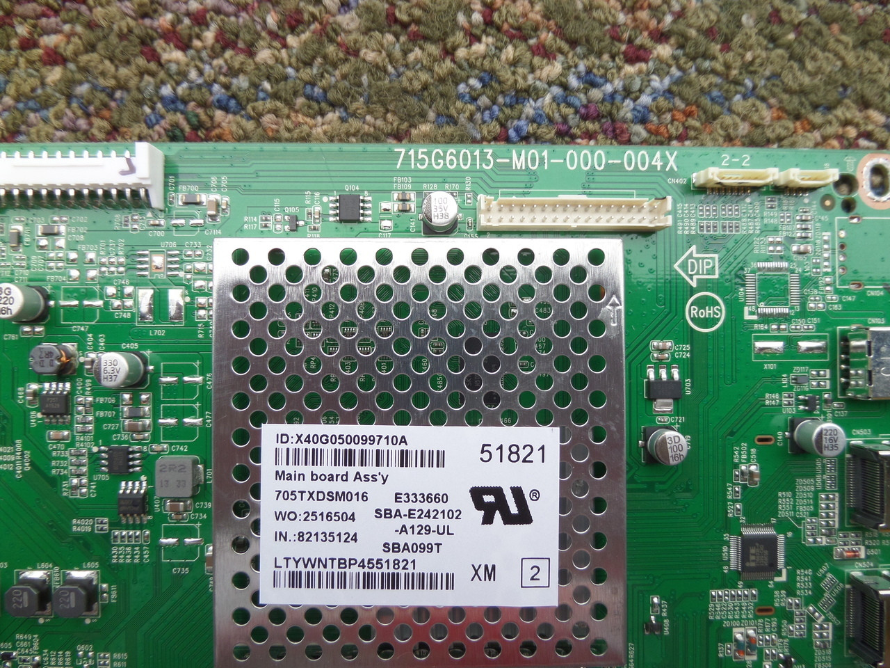 756TXDCB02K055 Vizio Main Board for E500i-A1