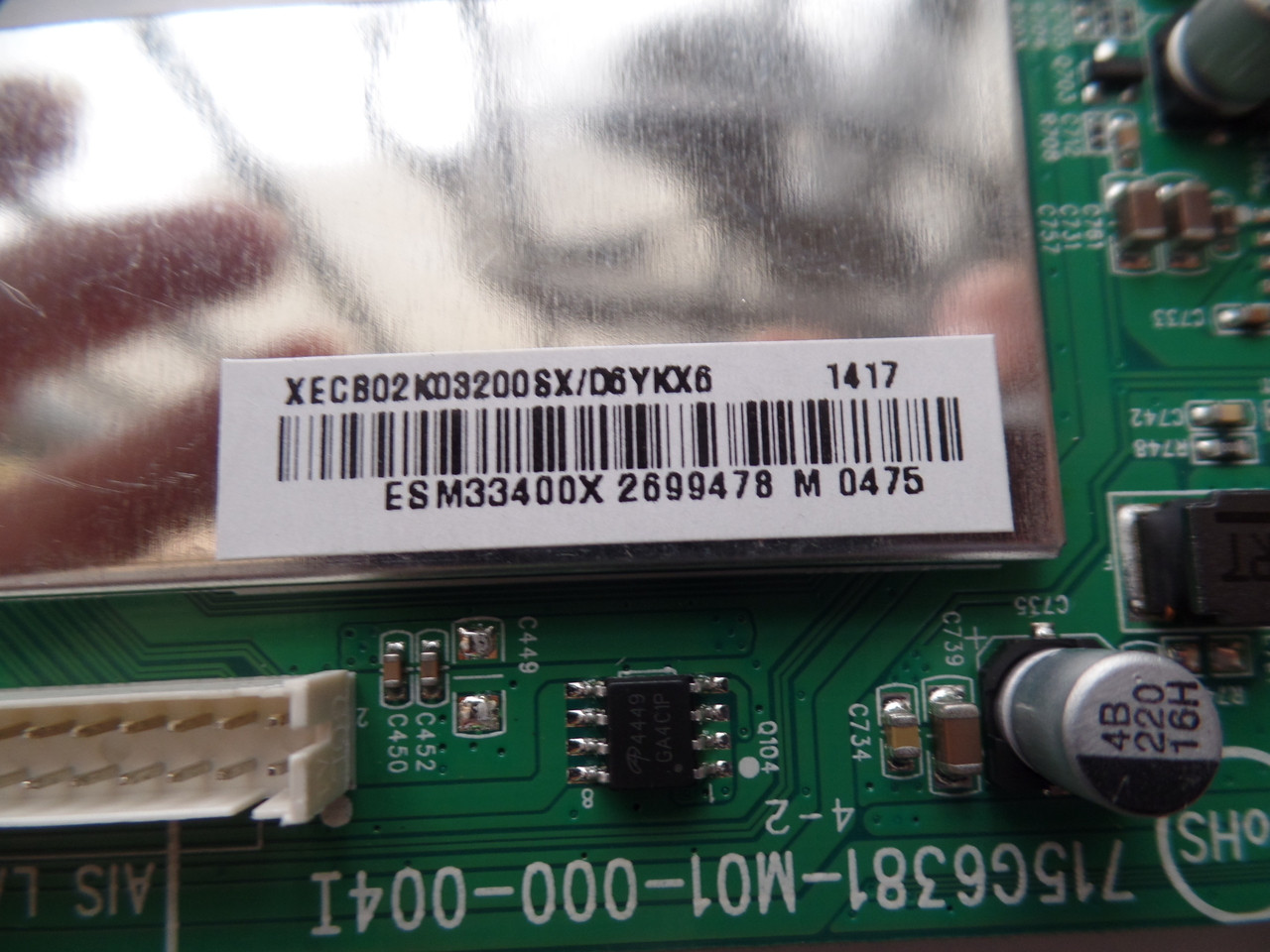 756TXECB02K036 Vizio Main Board for E420-B1 Serial LTFWPTCQ