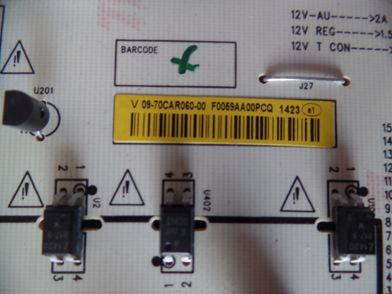 09-70CAR060-00 Power Supply / LED Board for Vizio E700I-B3 LFTRRGBQ