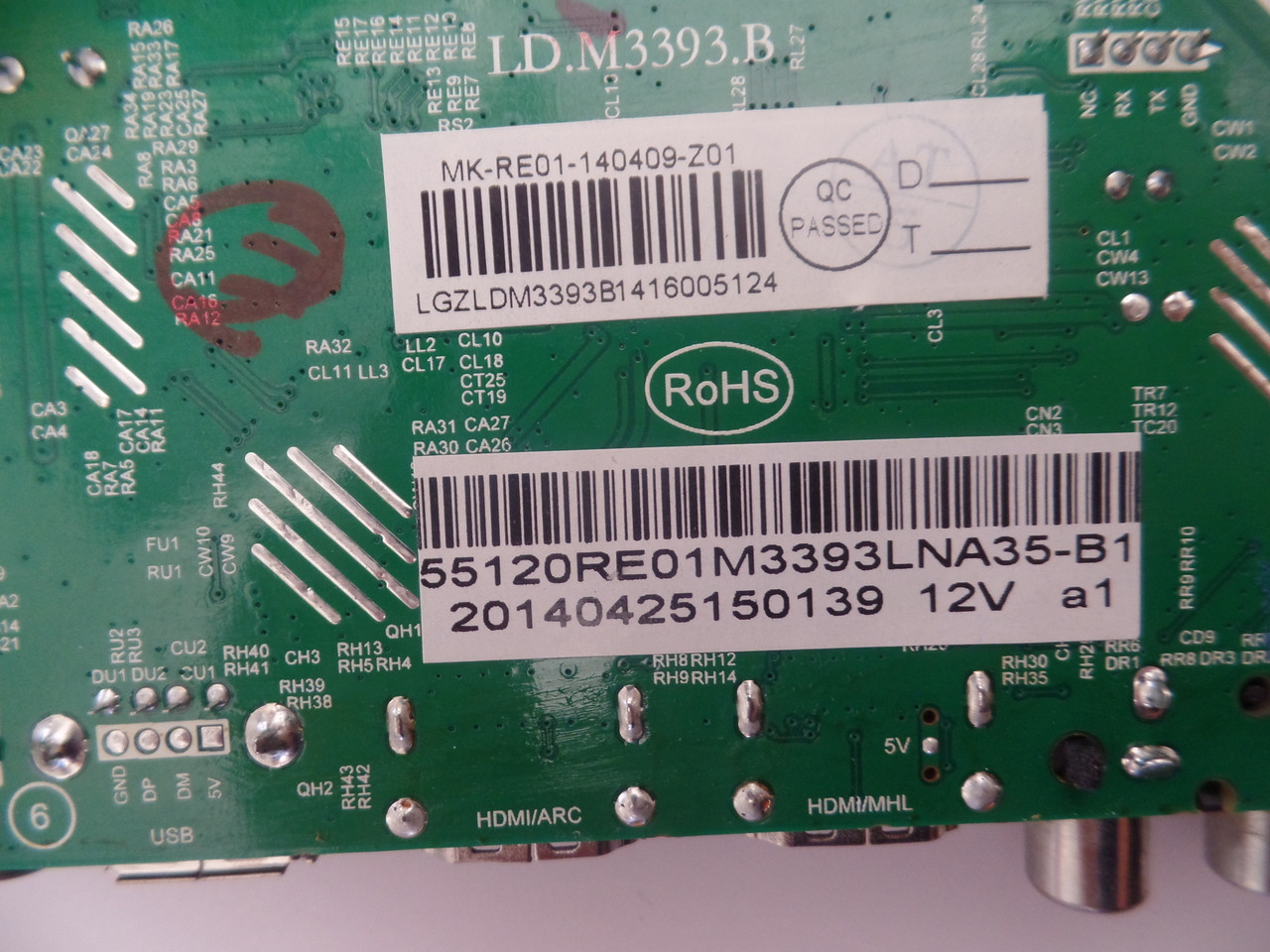 RCA 55120RE01M3393LNA35-B1 Main Board for LED55C55R120Q