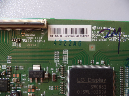 6871L-4322A, 6870C-0592A LG T-Con Board 