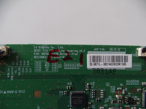 6871L-3831A Vizio/Sanyo/Magnavox T-Con Board