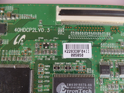 LJ94-02283D, 40HDCP2LV0.3 Samsung T-Con Board