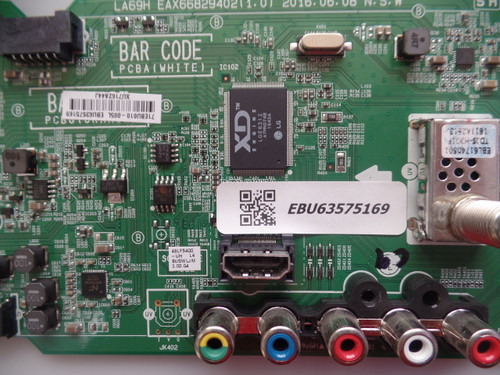 EBU63575169 LG  Main Board for 49LF5400-UH.BUSWLJM