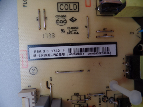 08-L141WA2-PW220AB Power Supply for TCL 55S405TBCA 49S405TABA