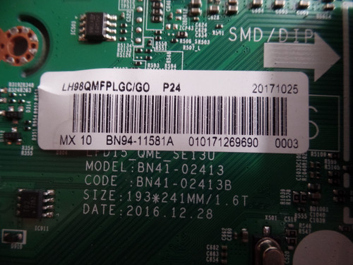 BN94-11581A Main Board for Samsung LH98QMFPLGC