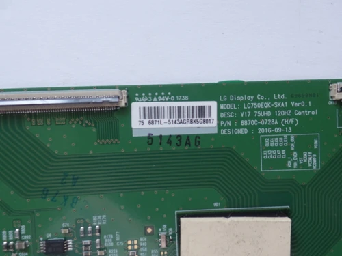 6871L-5143B / 6871L-5143A (6870C-0728A) Sony T-Con Board