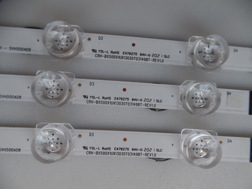 Hisense SVH500AD8, LB5009N,  HD500X1U91-L3 LED Backlight Strips (3) NEW
