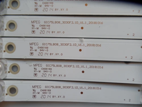 TCL GIC75LB08 3030F2.1D V1.1 LED Backlight Strips (12) 75S421 75S423 75S425  (new)
