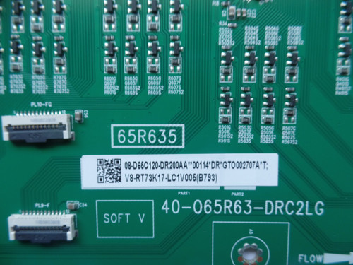 08-D65C120-DR200AA TCL LED Driver, 40-065R63-DRC2LG, V8-T615T01-LC8V001, 65R635