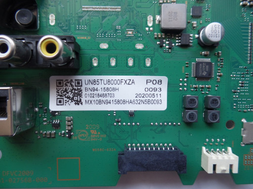 BN94-15808H Main Board for Samsung UN85TU8000FXZA UN85TU800DFXZA (Version AA02)