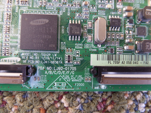 Samsung LJ92-01705F Main Logic CTRL Board