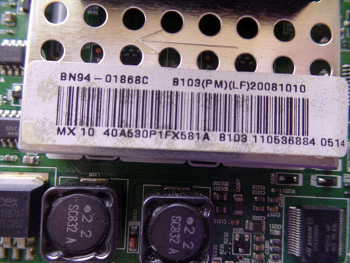 Samsung BN94-01868C Main Board for LN40A530P1FXZA