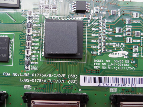 Samsung LJ92-01775B Main Logic CTRL Board