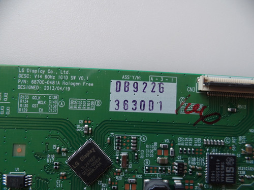 6871L-3630D, 6870C-0481A LG T-Con 49LB5550