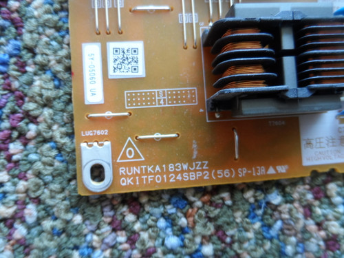 RUNTKA183WJZZ, QKITF0124SBP2(56)  Sharp Backlight Inverter