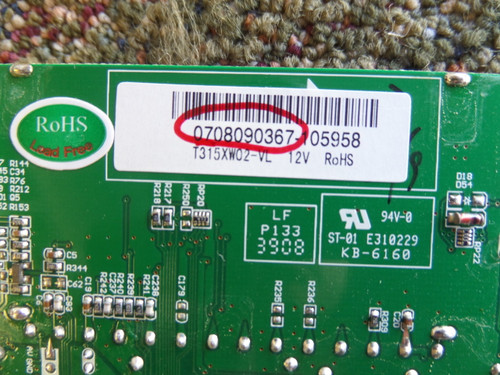 Proscan 0708090367 (0708090367-102402) Main Board for 26LB30Q