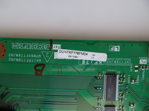 DUNTKF778FM04, RUNTK4910TP, CPWBX4910TP Sharp  T-Con Board