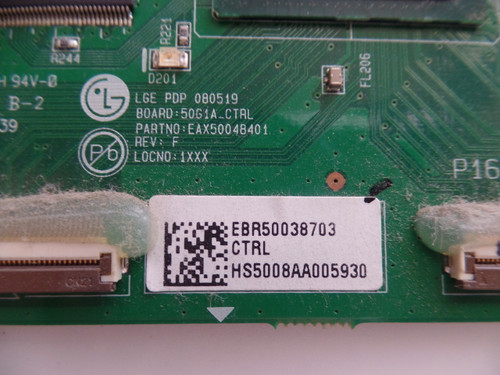 EBR50038703, EAX50048401, LG Main Logic CTRL Board