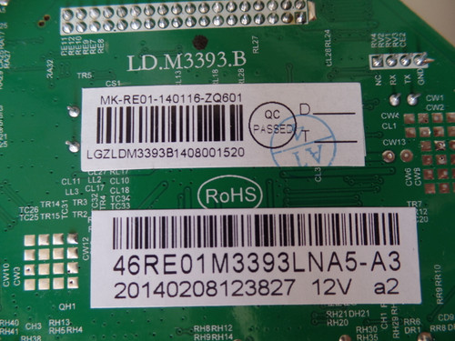 3393B1408 Main Board for  RCA LED46C45RQD