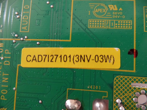 CAD7I27101, CMM249A Sansui Main Board for SLED2490 Version 1 