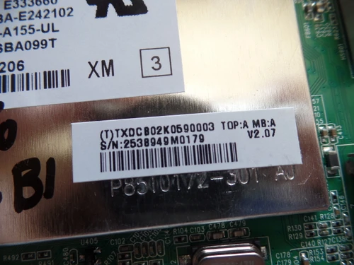 756TXDCB02K0590, 715G6381-M01-000-004I, TXDCB02K0590003 Vizio Main Board