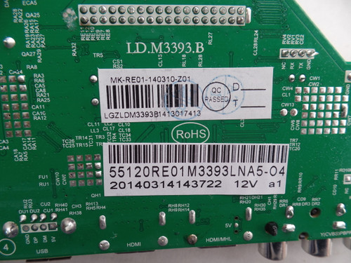 3393B1413 RCA Main Board Only for LED55G55R120Q