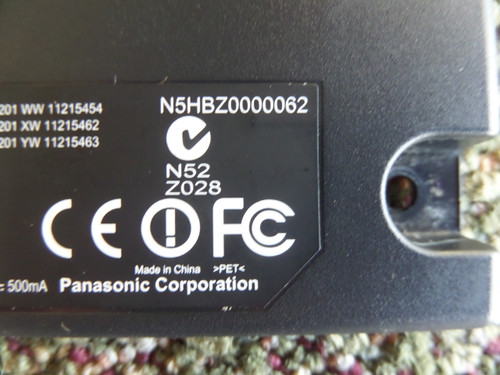 N5HBZ0000062, H8N-WLU5150 Panasonic Wireless LAN Adaptor